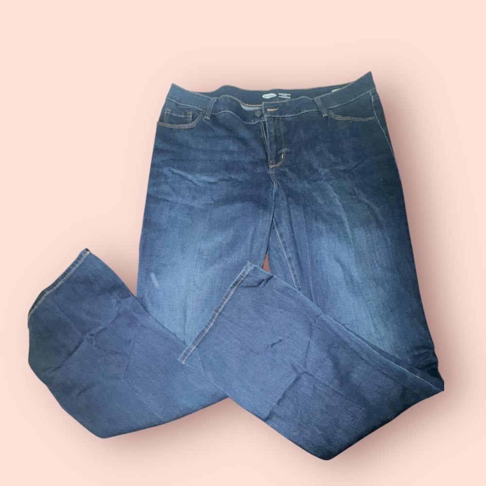 Old Navy Dark Blue Women's Straight Leg Jeans